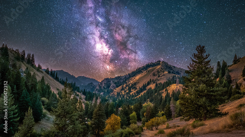 vibrant galaxy sky filled with shining stars and luminous milky way details creating a magical cosmic night background for creative projects