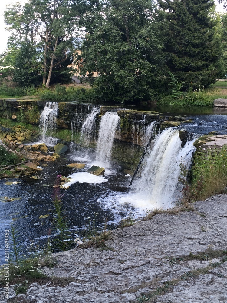 Obraz premium waterfall in the forest