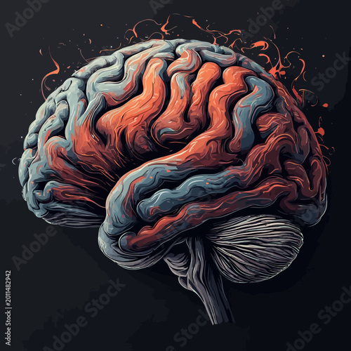 Brain Abstract Design Very Cool