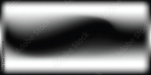 Tableau sur toile Abstract Black and White Horizontal Gradient Stripes With Soft Vignette Backgrou