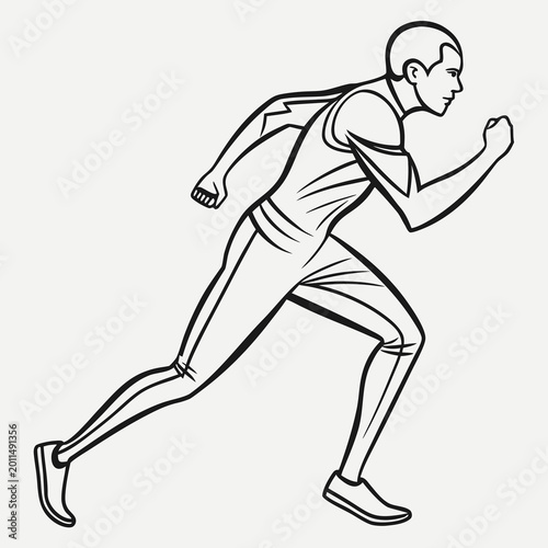 running man silhouette