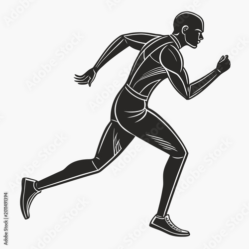 running man silhouette