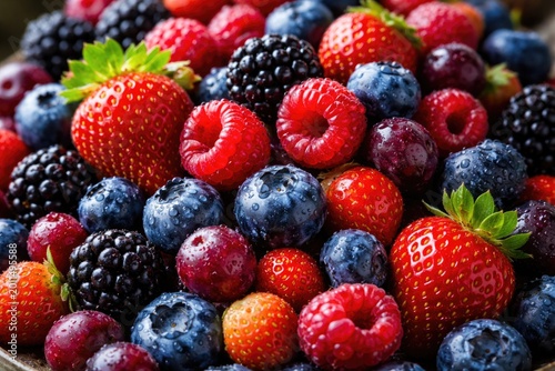 Richly colored berries at peak ripeness