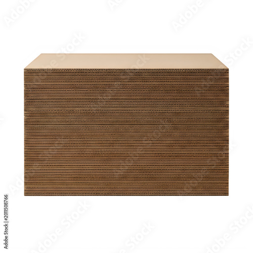 Brown wooden plank texture isolated on transparent background