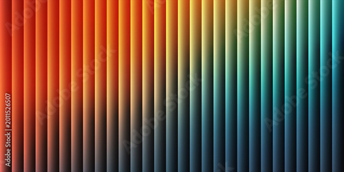 Abstract background with vertical gradient stripes in red, orange, yellow, green, and blue colors