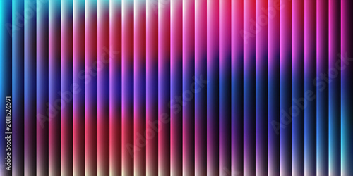 Abstract background with vertical glowing neon stripes in blue and magenta gradient colors