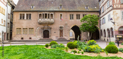 Panorama of the historic guard house in Colmar, France