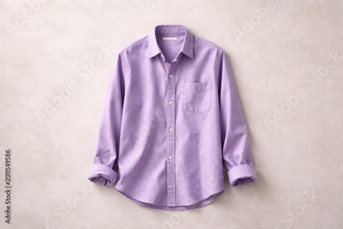 Stylish purple shirt lying ...