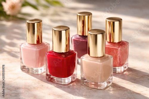 Group of five nail lacquers...
