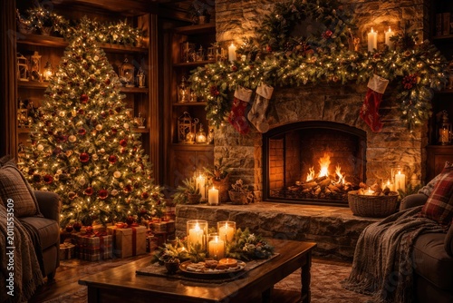 Warm holiday setting showca...