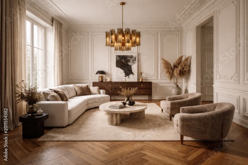 Stylish interior model show...