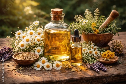 Chamomile oil and healing h...