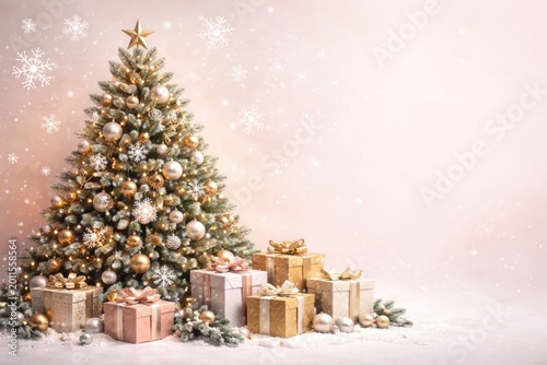 Symbolic Christmas tree wit...