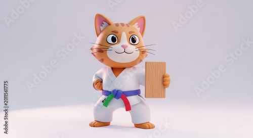 Cute Karate Cat