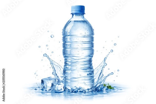 Small clear plastic water b...
