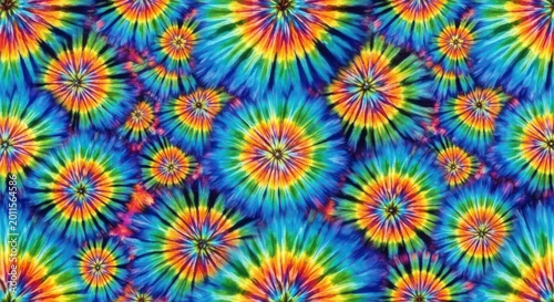 Vibrant tie dye colorful pattern background.