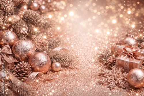 Seasonal Christmas card bac...