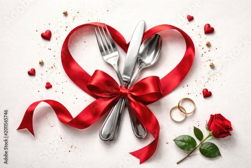 Festive Valentines cutlery ...