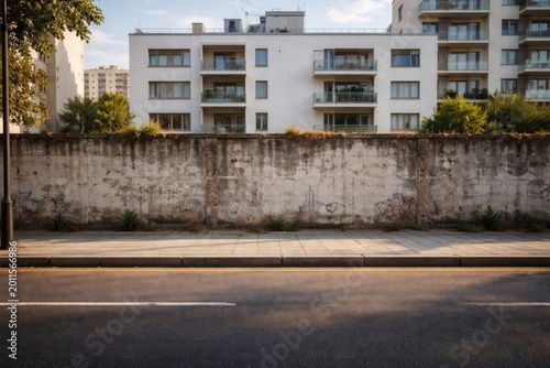 Urban copy space with white...