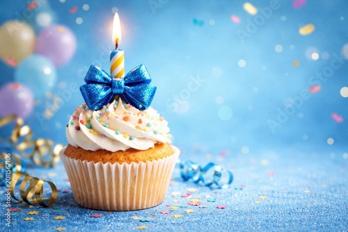 Celebration cupcake topped ...