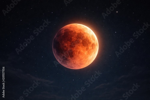 Full moon eclipse visible a...