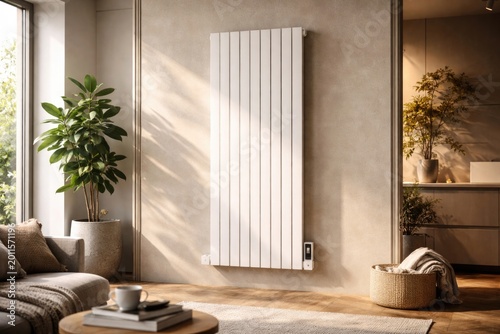 Radiator against wall highl...