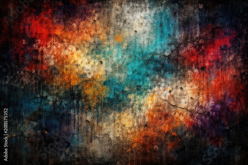 Textured aged concrete wall...