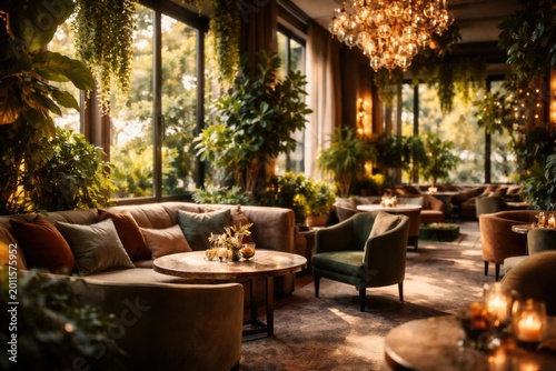 Sophisticated lounge interi...