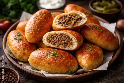Russian style yeast pirozhk...