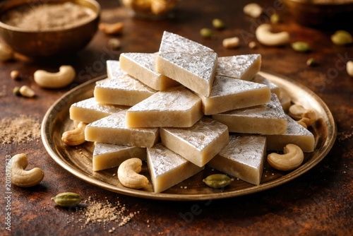 Popular Indian Kaju Katli t...