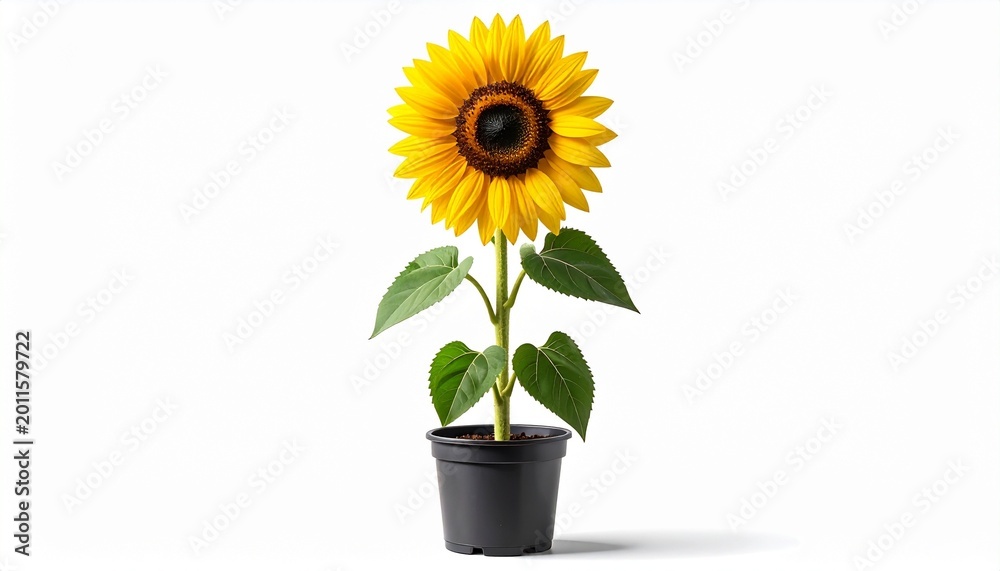 Obraz premium sunflower in a pot