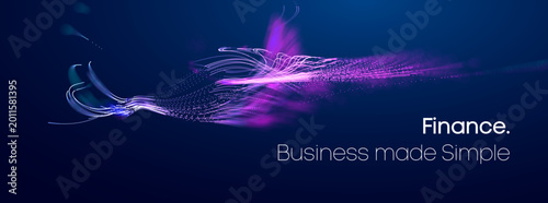 Data ai wave and background abstract network with digital tech blue. Intelligence bg neon and flow 3d concept with ripple line voice. Sustainable technology crypto and artificial purple neural.
