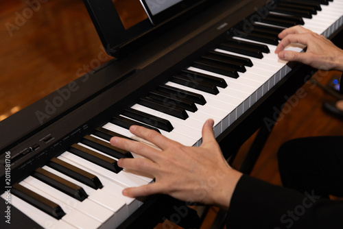 фотографія piano, música, mano, teclado, instrumento, músico, pianista, clásica, negro, rui