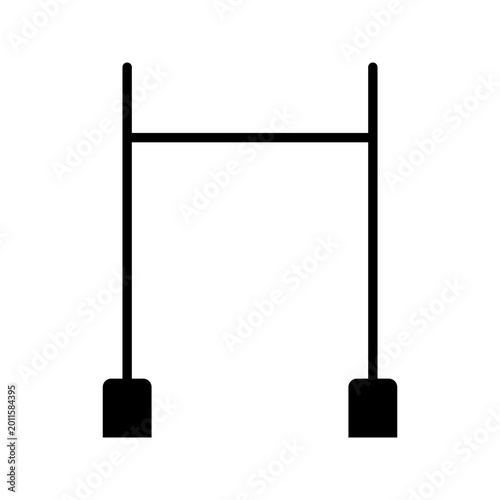 Quadro em tela Gymnastics bar icon