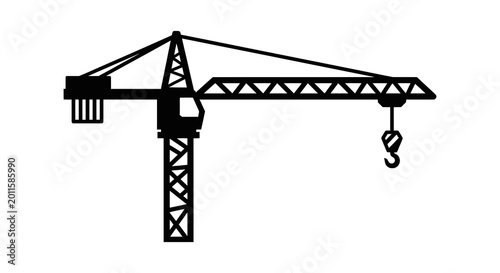 Cuadro en lienzo Large Construction Crane with Hook.