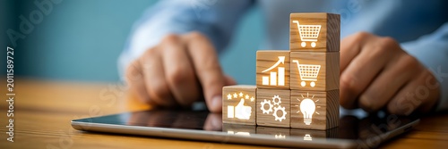 Mobile Ecommerce Shopping And Digital Marketing Concept