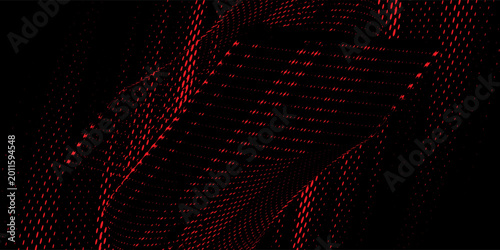 Foto Red black brush stroke pattern car sticker abstract banner sporty lines red black color combination brush stroke pattern grunge motorsport racing design