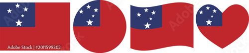 Free Download Samoa flag illustrator country flags symbol National Collection International  Set - GFXLoad