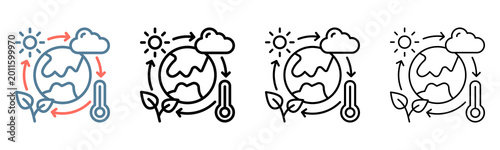 World Environment Day Icon Collection Set Different Style