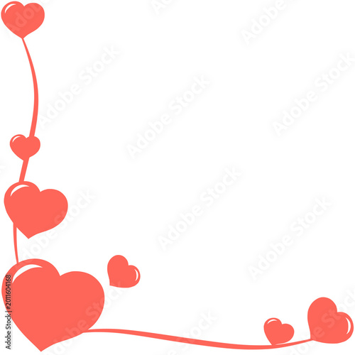 valentine background with hearts