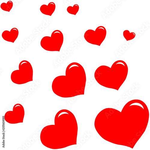 set of hearts