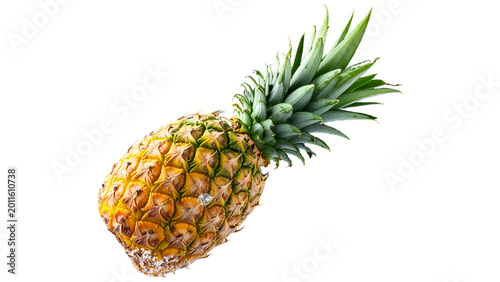 Photos fresh healthy fruit, pineapple isolated on transparent background,