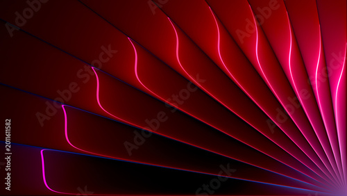 Foto Ribbed glass with smooth diagonal geometry and soft light refraction