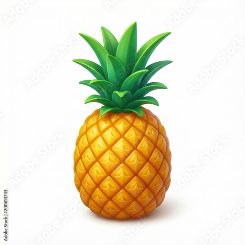 Cute Pineapple Tropical Fruit Game Asset