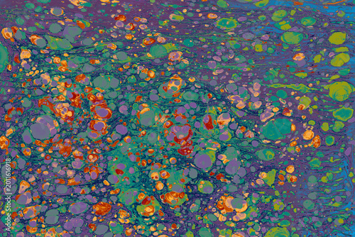 Abstract Ebru Marbling Pattern Background