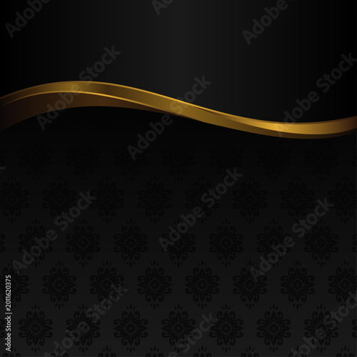 Elegance Ornamental Black Bacgkround