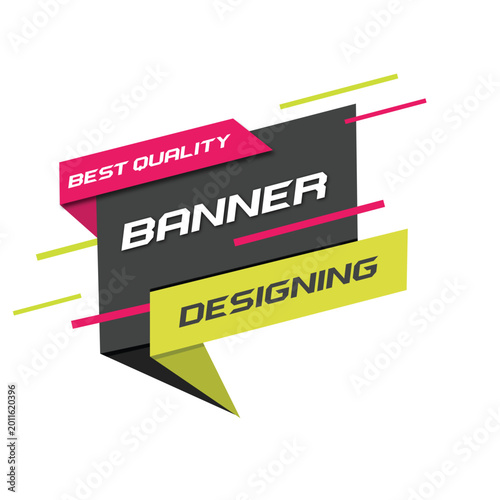 Marketing Banner with Bold Typography Design