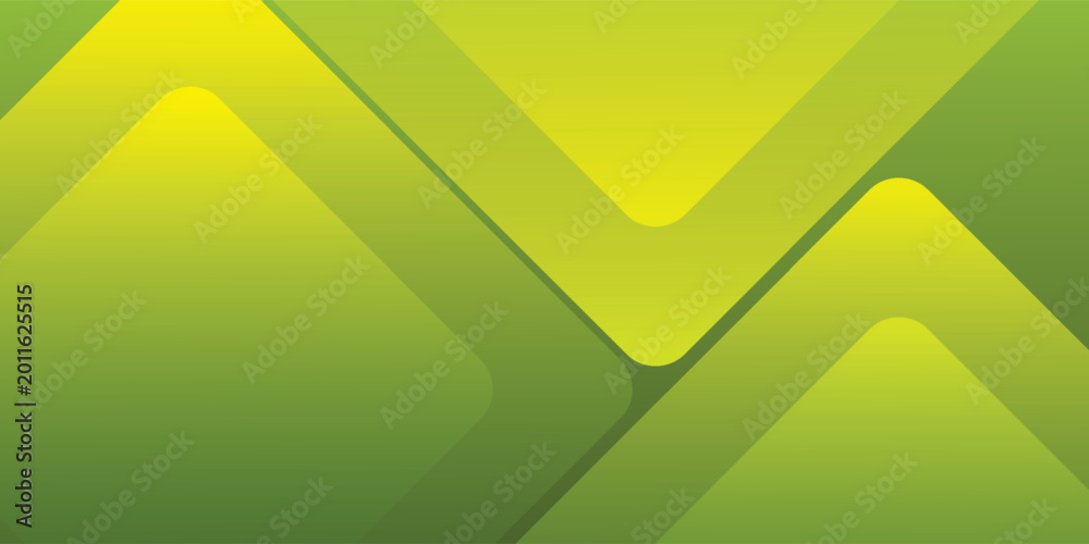 Fototapeta premium Abstract green background with soft rounded geometric shapes and smooth gradient texture eps10
