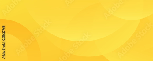 Quadro su tela Fluid yellow gradient shapes composition