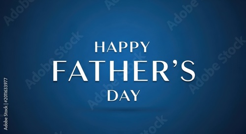 Happy father's day greeting card with bold textured blue background